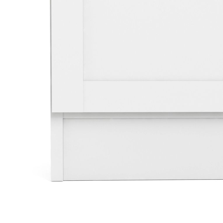 Libreria Anastasie, Scaffale da ufficio, Mobile portalibri, Biblioteca, 28x79 h203 cm, Bianco