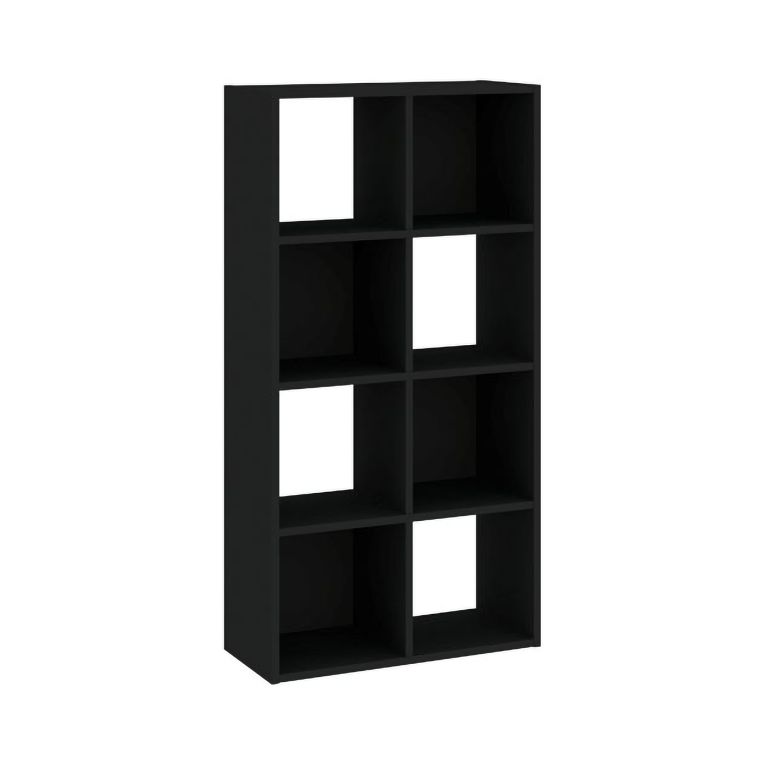 Libreria Antracite 6 Ripiani Installazione a Terra 61x30x121h cm, Struttura Verticale - Lifatila