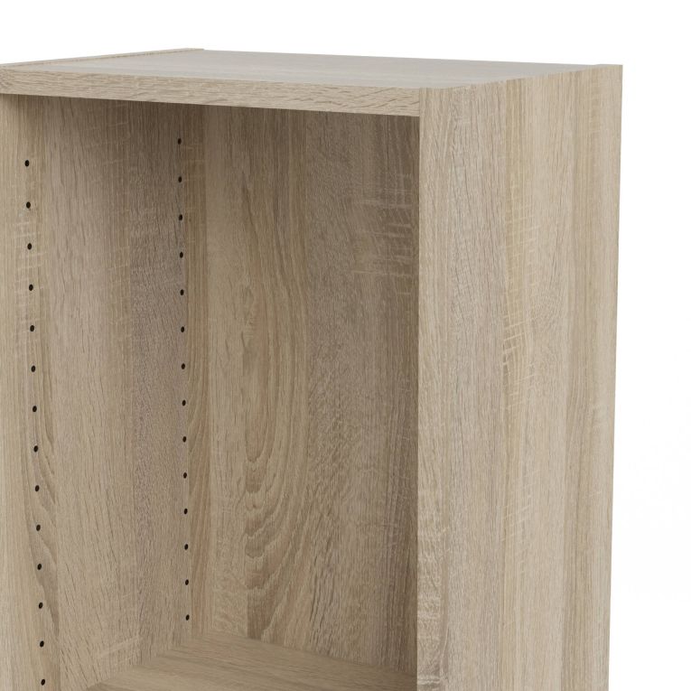 Libreria Axelle, Scaffale da ufficio, Mobile portalibri, Biblioteca, 41x27 h203 cm, Quercia