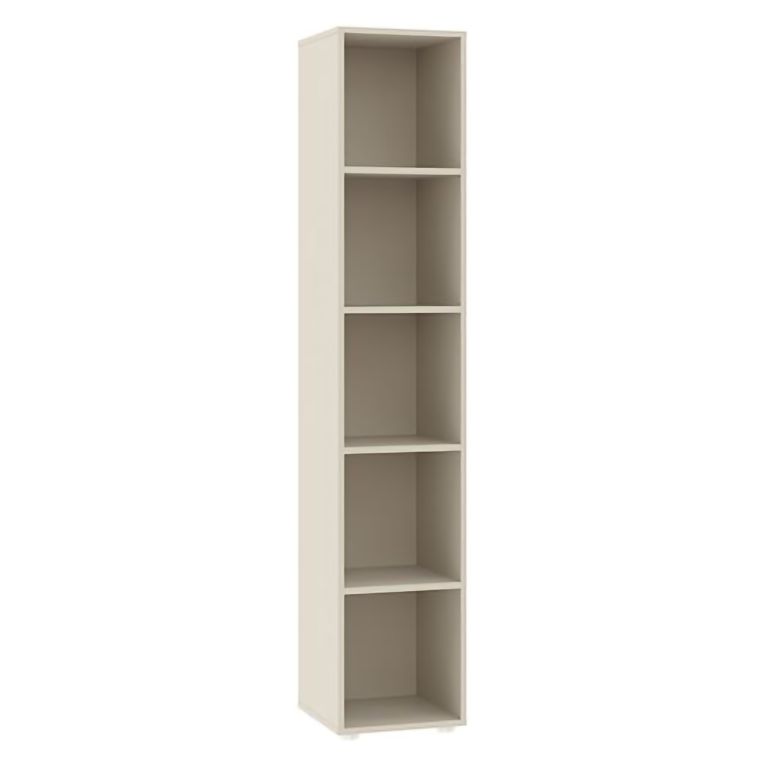 Libreria Beige 4 Ripiani Installazione a Terra 40x35x184h cm, Struttura Verticale - Likagame