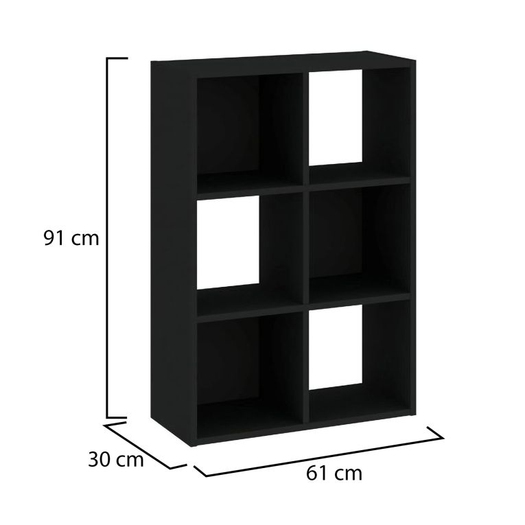 Libreria Beige 4 Ripiani Installazione a Terra 61x30x91h cm, Struttura Verticale - Lifasa