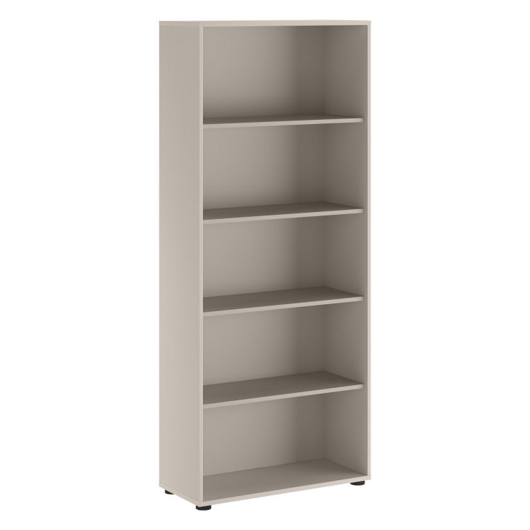 Libreria Beige 4 Ripiani Installazione a Terra 79x34x188h cm, - Brugnera
