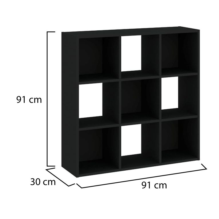 Libreria Beige 6 Ripiani Installazione a Terra 91x30x91h cm, Struttura Verticale - Liga