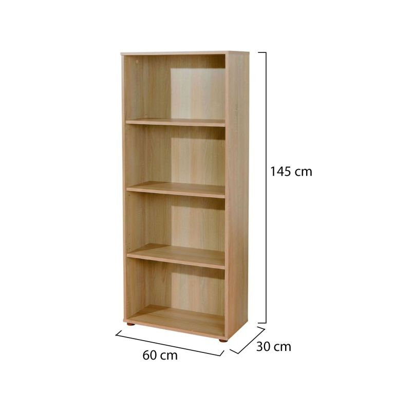 Libreria Beige 60x30x145h cm, - Jovencan