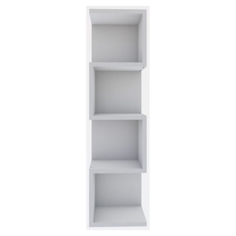 Libreria Bianco 3 Ripiani Installazione Libera 27x25x95h cm, Struttura Verticale - Cissone