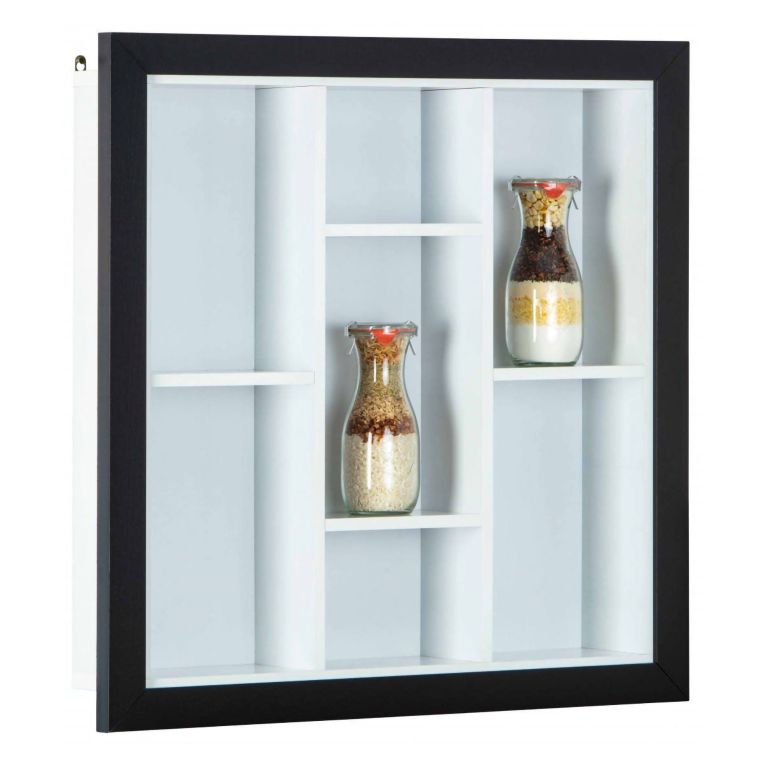 Libreria Bianco 4 Ripiani Struttura Verticale 67x67x14h cm, - Tripi