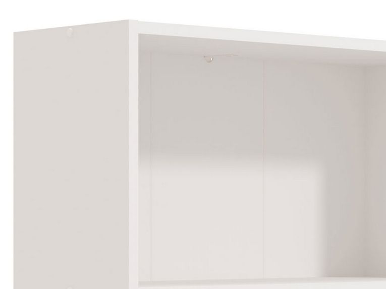 Libreria Bianco Opaco 3 Ripiani Installazione a Terra 70x24.5x142h cm, Sfumatura Colore Struttura Opaco - Prisco