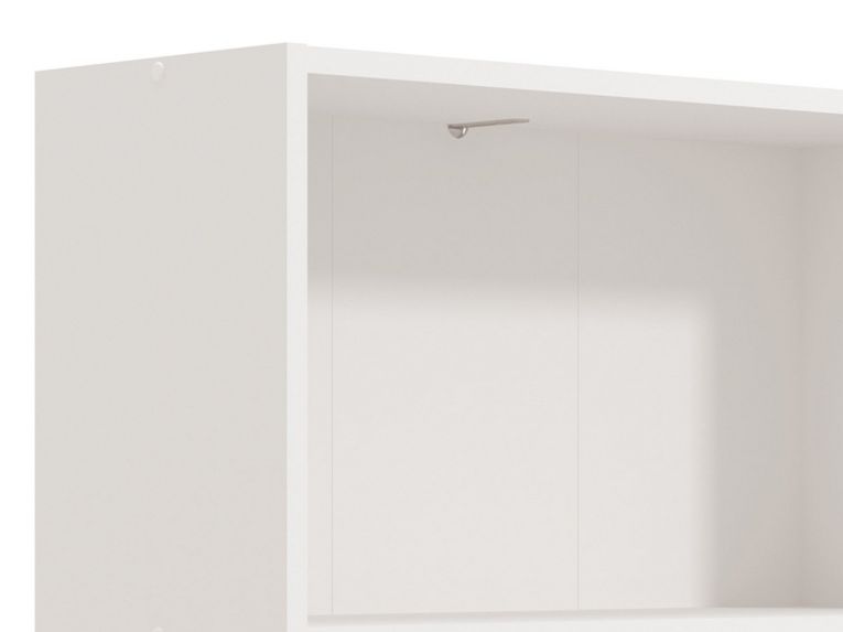 Libreria Bianco Opaco 5 Ripiani Installazione a Terra 70x24.5x211.5h cm, Sfumatura Colore Struttura Opaco - Pramollo