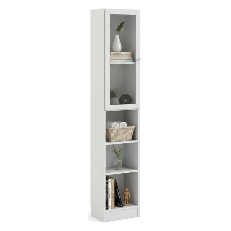 Libreria chic bianca 40x203h cm - Greg