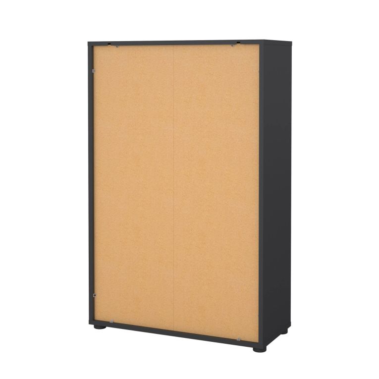Libreria chic grigia 79x123h cm - Sparto