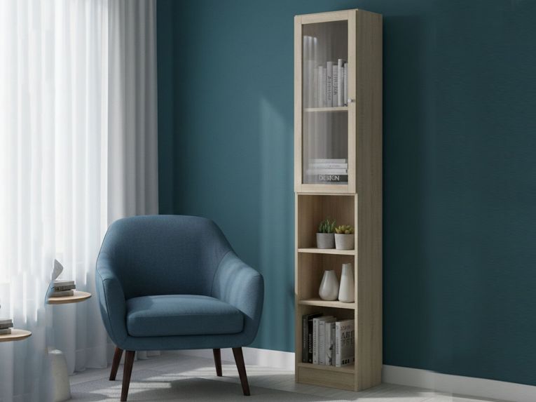 Libreria chic quercia 40x203h cm - Greg