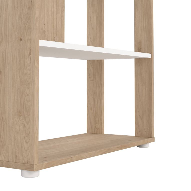 Libreria chic rovere e bianca 79x204h cm - MuGuiying
