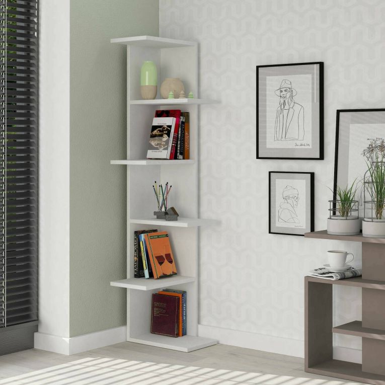 Libreria classica bianca 37x141h cm - Bud