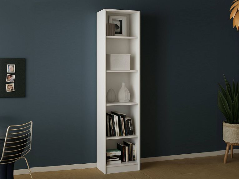 Libreria colonna bianca 40x203h cm - Albregio
