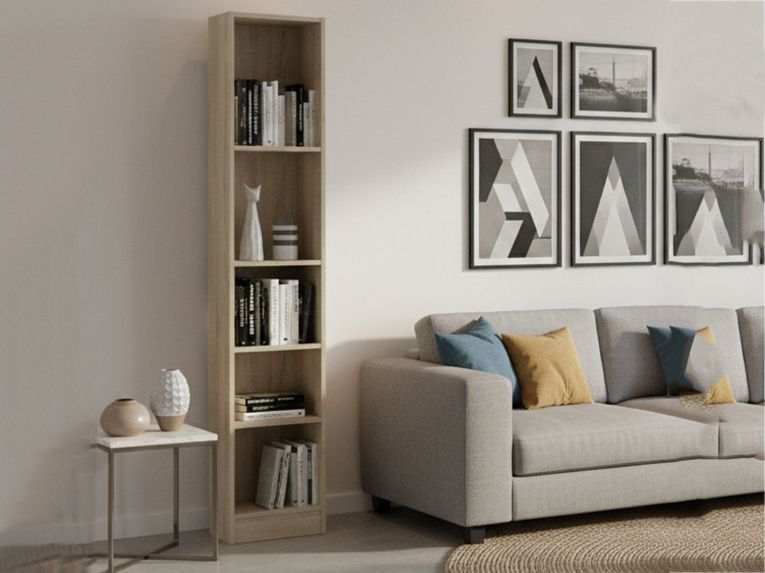 Libreria colonna quercia 40x203h cm - Albregio
