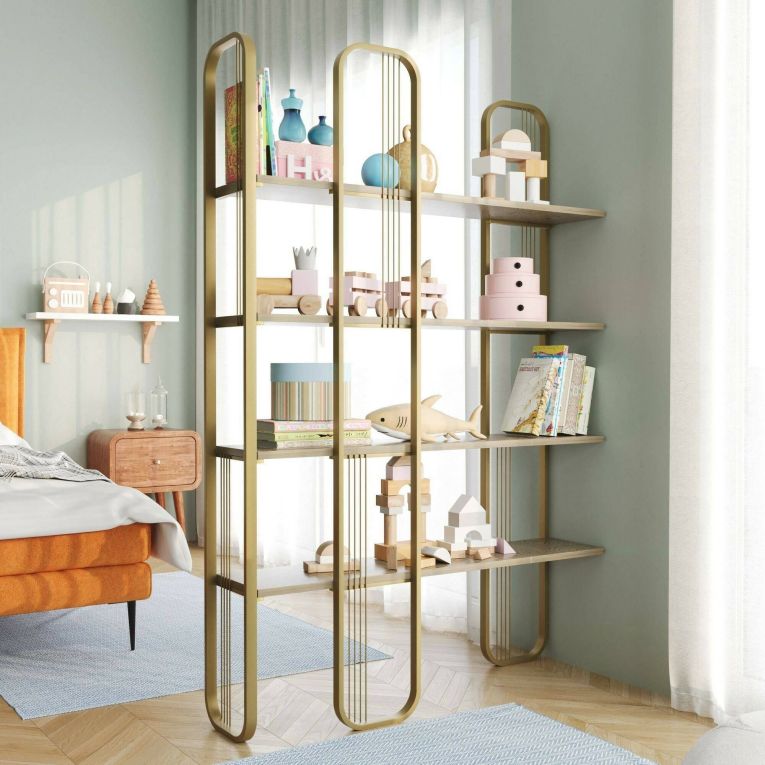 Libreria design oro 125x180h cm - Angylla