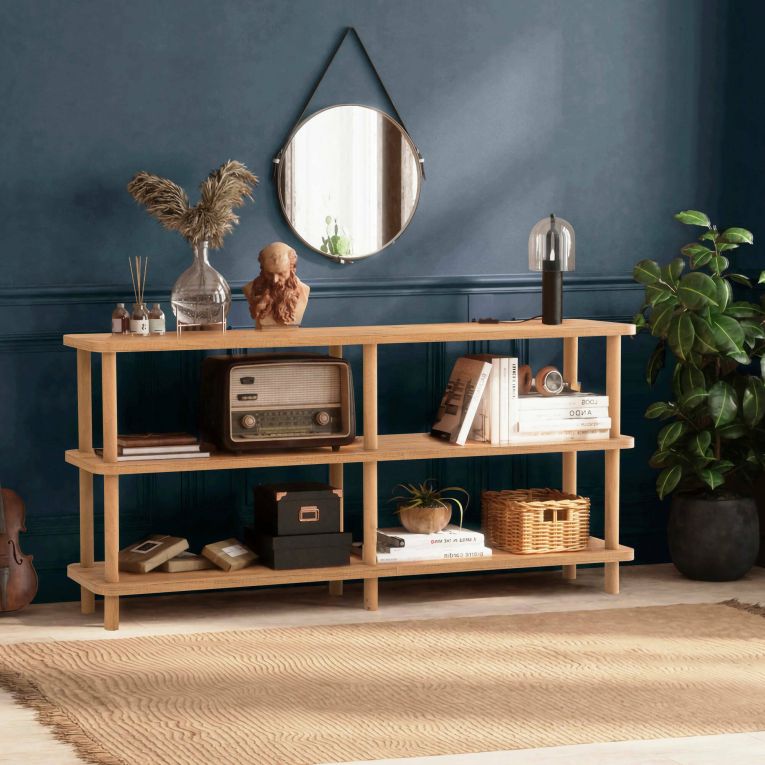Libreria divisoria quercia 150x74h cm - Bona
