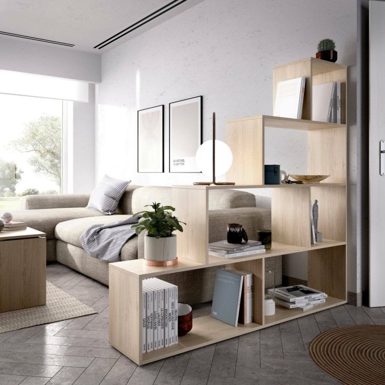Libreria divisoria rovere 145x145h cm - Apofi