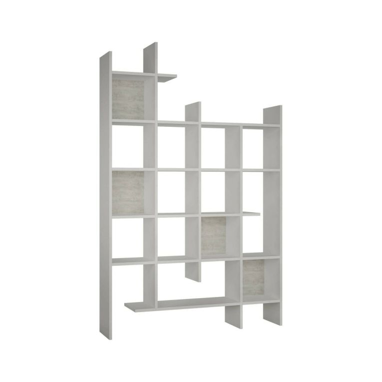 Libreria elegante bianca 122x188h cm - Achela