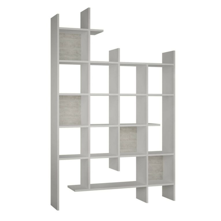 Libreria elegante bianca 122x188h cm - Achela