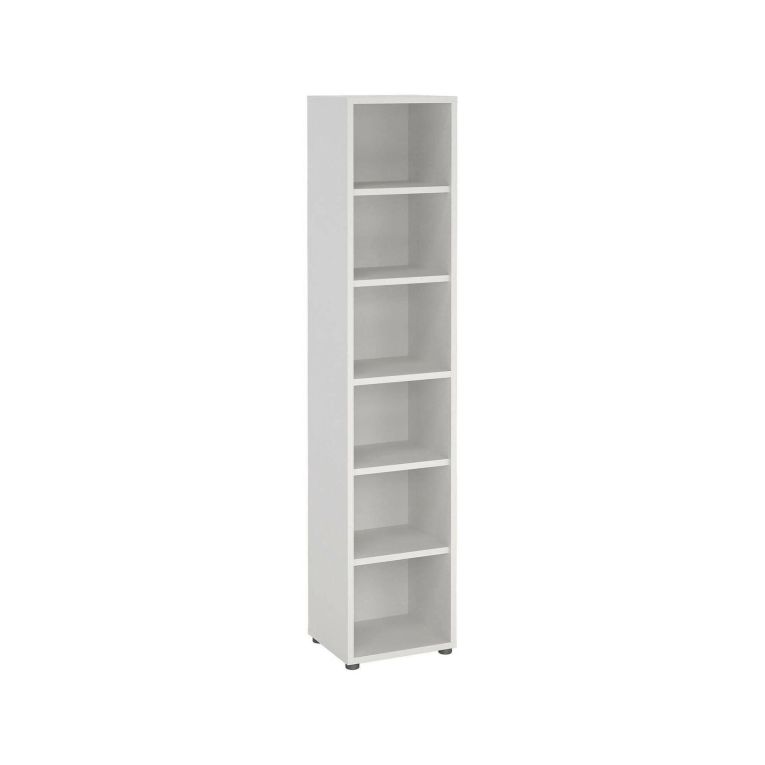 Libreria elegante bianca 47x221h cm - Pabuk