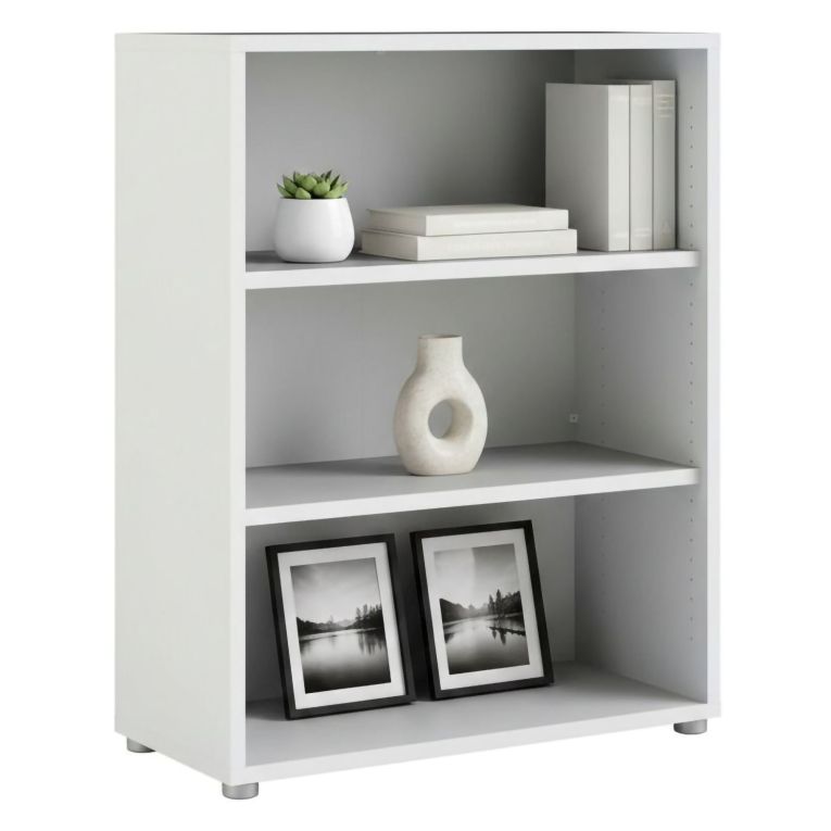 Libreria elegante bianca 89x113h cm - Aziza