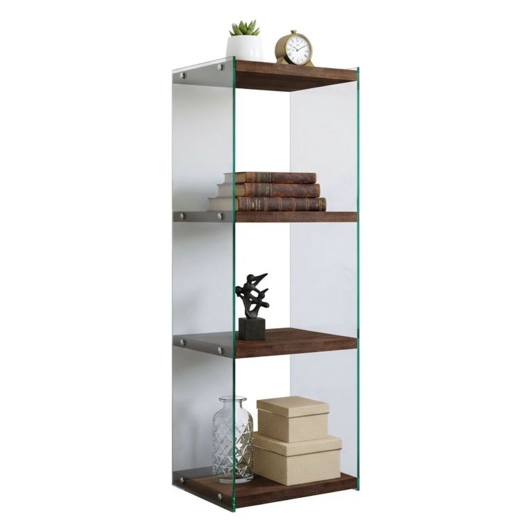 Libreria elegante noce 40x120h cm - Zenobie
