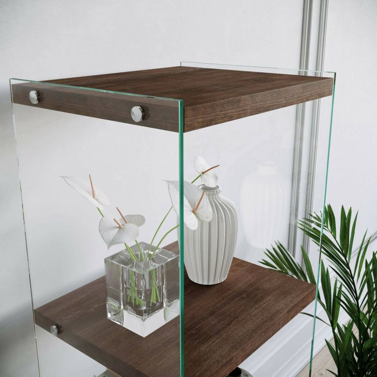 Libreria elegante noce 40x120h cm - Zenobie