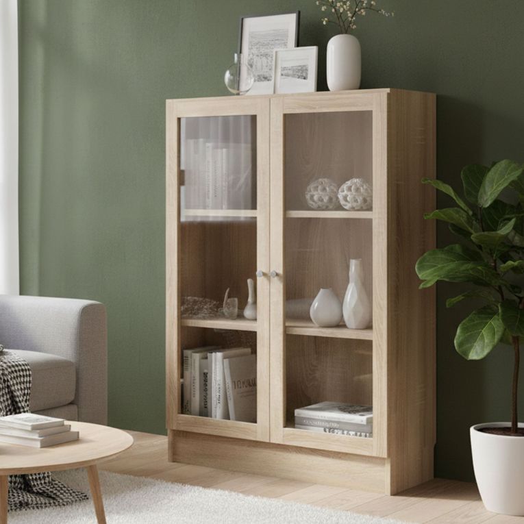 Libreria elegante quercia 79x107h cm - Amphan