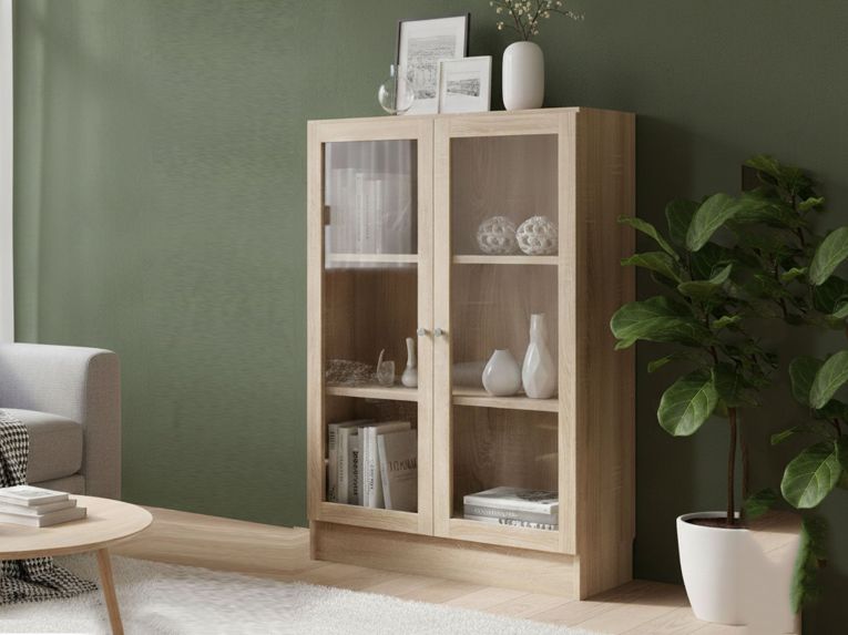 Libreria elegante quercia 79x107h cm - Amphan