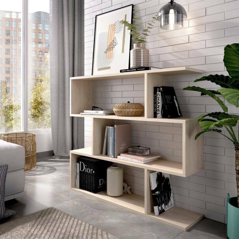 Libreria elegante rovere 110x96h cm - Acsidol