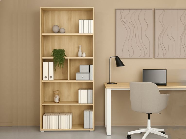 Libreria elegante rovere 79x204h cm - Penh