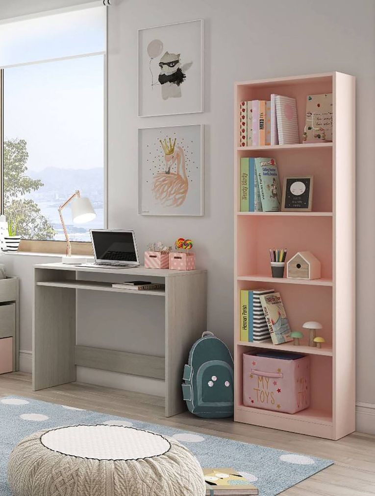 Libreria fissa rosa 52x180h cm - Artico