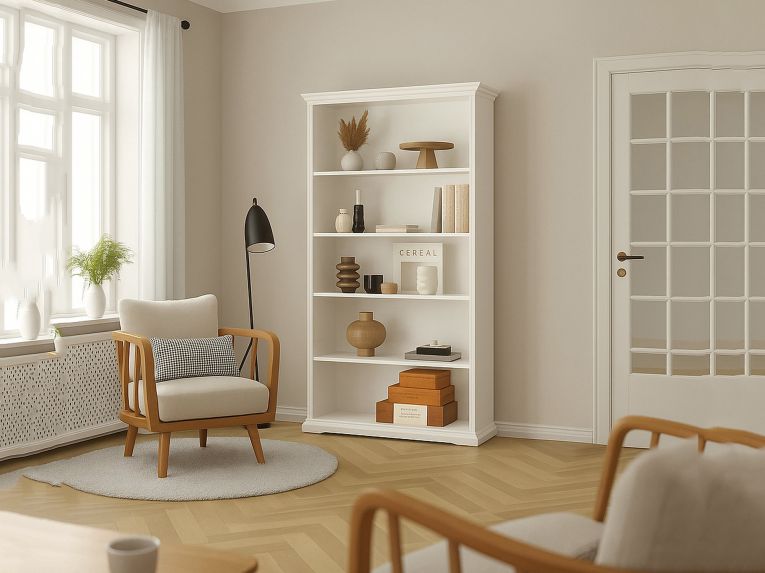 Libreria grande bianca 96x200h cm - Aragon