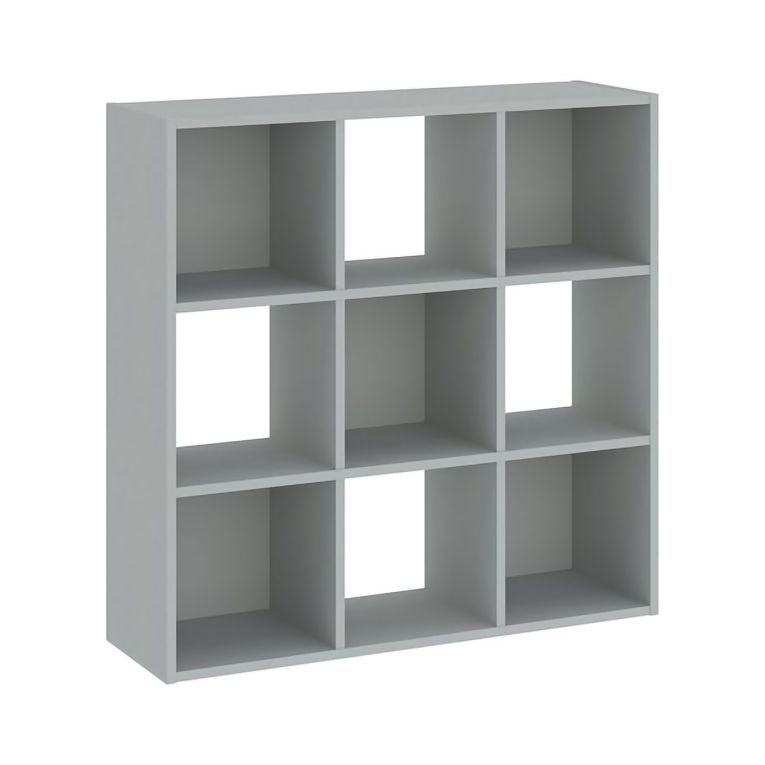Libreria Grigio 6 Ripiani Installazione a Terra 91x30x91h cm, Struttura Verticale - Liga
