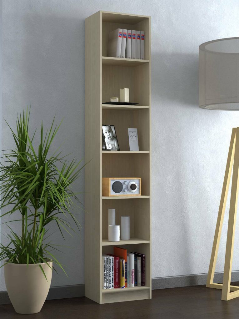 Libreria Ian, 40x28h201 cm, Rovere