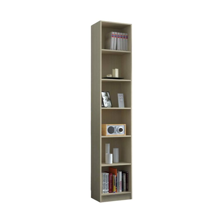 Libreria Ian, 40x28h201 cm, Rovere