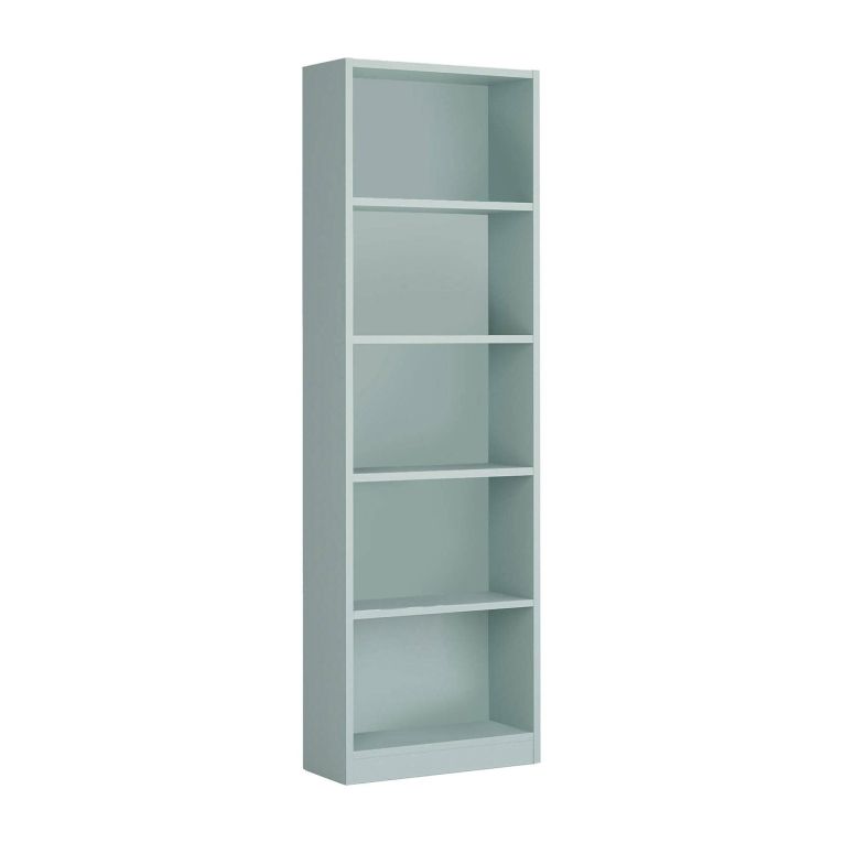 Libreria in legno verde acqua 52x180h cm - Artico
