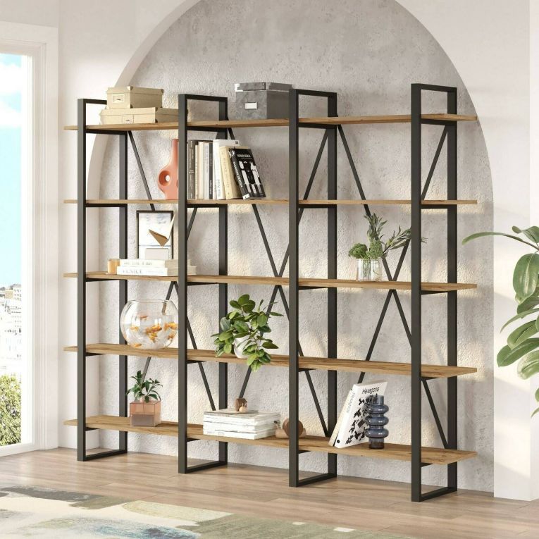 Libreria larga quercia 219x180h cm - Altano