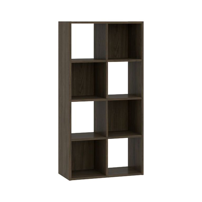 Libreria Marrone Noce 6 Ripiani Installazione a Terra 61x30x121h cm, Struttura Verticale - Lifatila