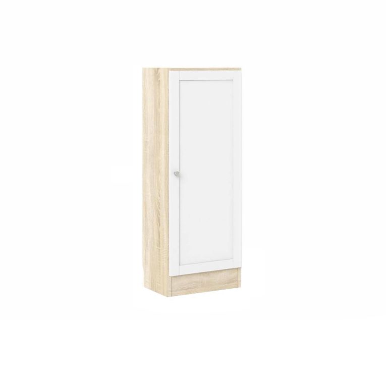 Libreria Marrone Quercia Bianco Cassetti 2 Ripiani 41x28x107h cm, - Amedee