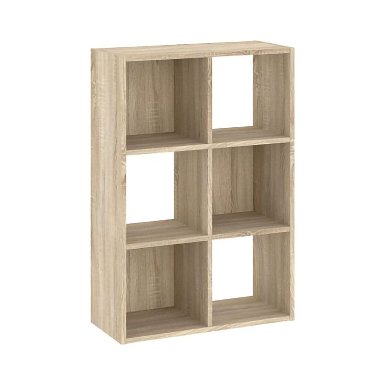 Libreria Marrone Rovere 4 Ripiani Installazione a Terra 61x30x91h cm, Struttura Verticale - Lifasa