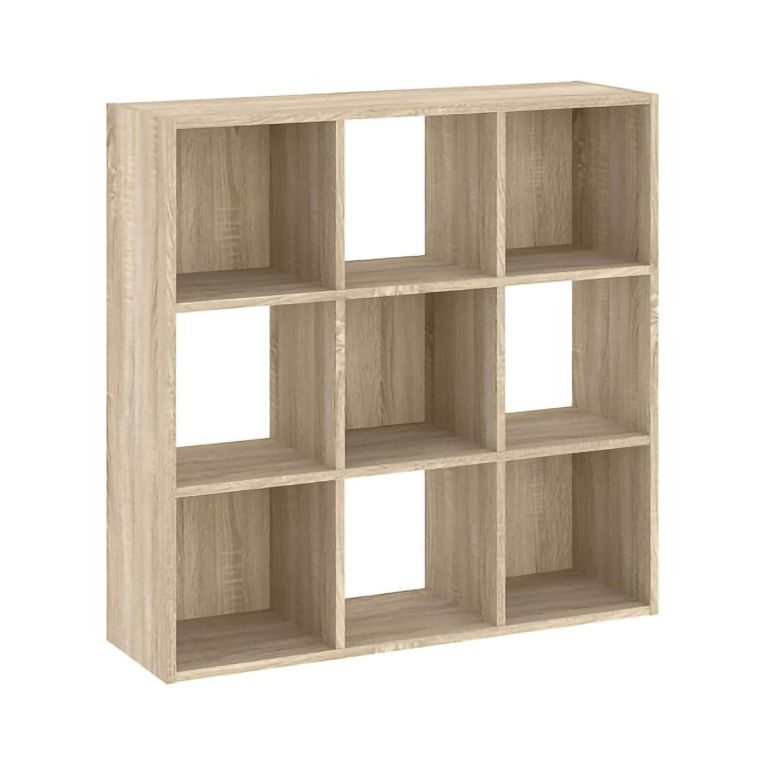 Libreria Marrone Rovere 6 Ripiani Installazione a Terra 91x30x91h cm, Struttura Verticale - Liga