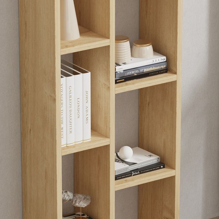 Libreria Marrone Rovere 9 Ripiani Installazione Libera 45x20x150h cm, Struttura Verticale - Mortara