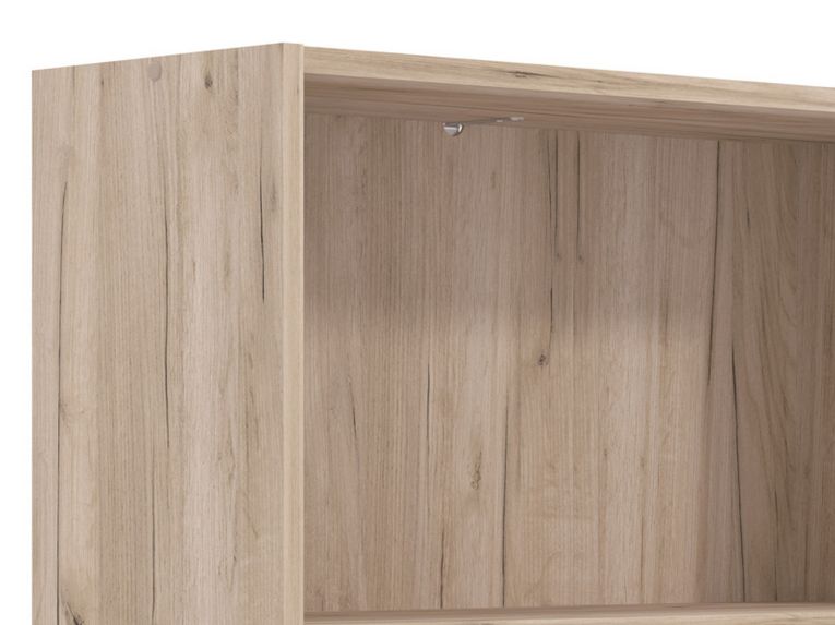 Libreria Marrone Rovere Grigio 4 Ripiani Installazione a Terra 70x24.5x176.5h cm, Sfumatura Colore Struttura Rovere Grigio - Urgnano