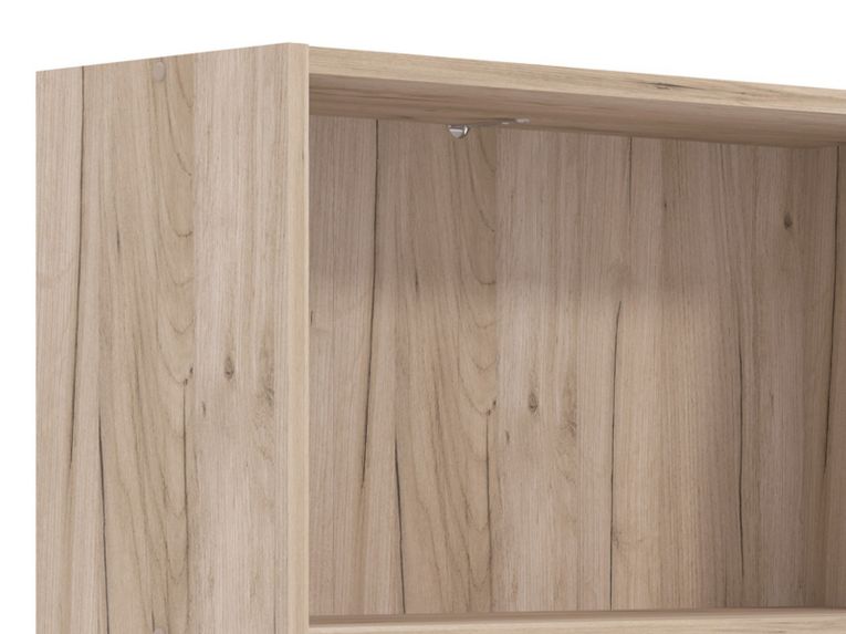 Libreria Marrone Rovere Grigio 5 Ripiani Installazione a Terra 70x24.5x211.5h cm, Sfumatura Colore Struttura Rovere Grigio - Pramollo
