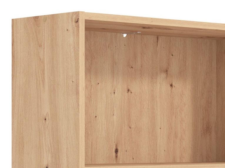Libreria Marrone Rovere Nodi 5 Ripiani Installazione a Terra 70x24.5x211.5h cm, Sfumatura Colore Struttura Rovere Nodi - Pramollo