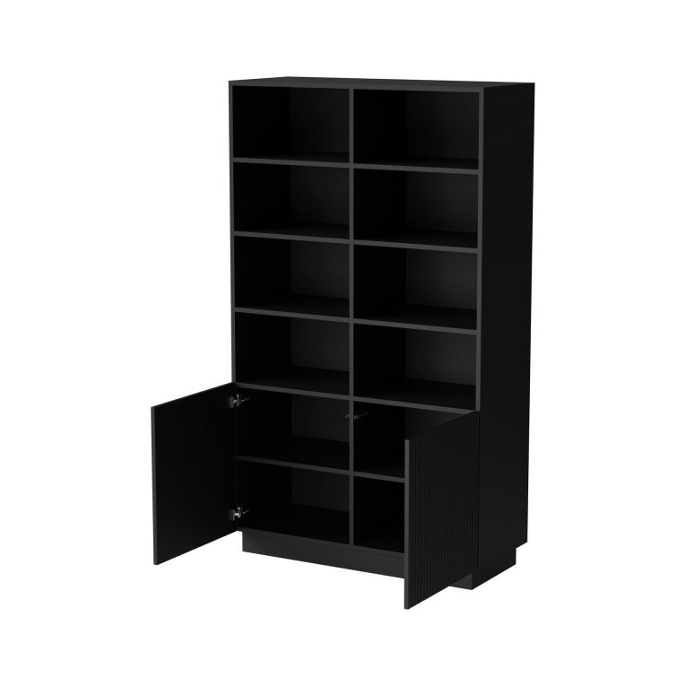 Libreria Miniato, 172x40 h100 cm, Nero