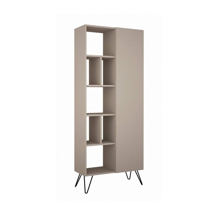 Libreria minimal beige 79x190h cm - Lince