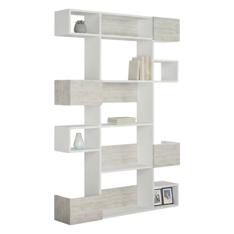 Libreria moderna bianca 120x171h cm - Sally